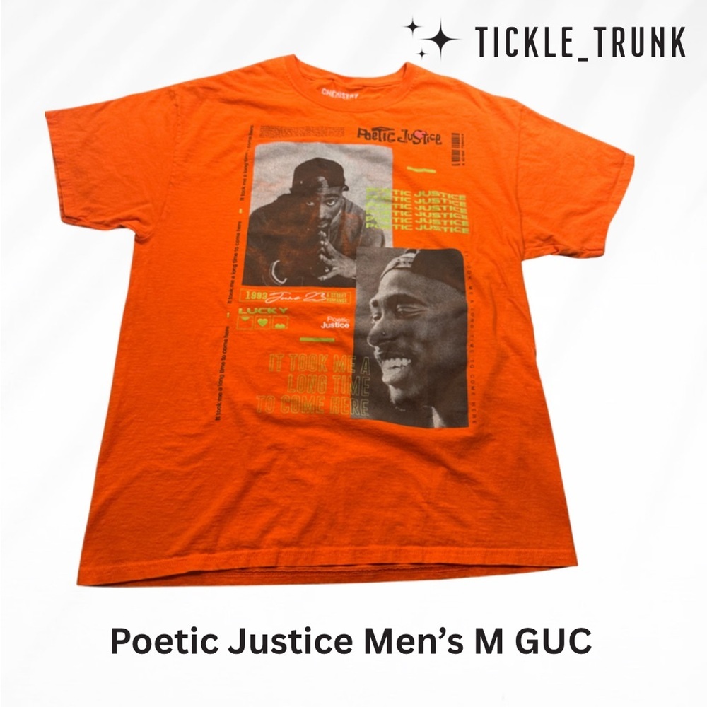 ⭐️ Official TUPAC T-Shirt Poetic JUSTICE BY CHEMISTRY